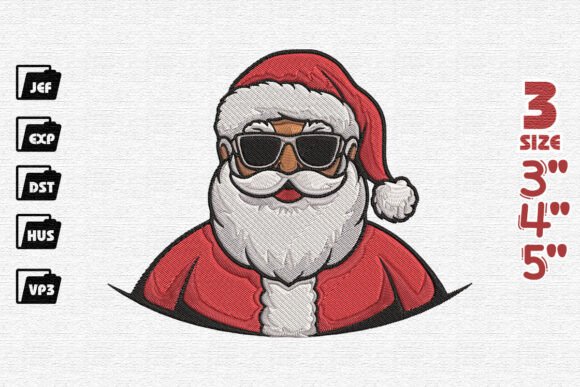 Bright Cool Santa Embroidery Review