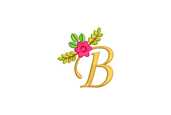 Cute B Letter Embroidery Design Review