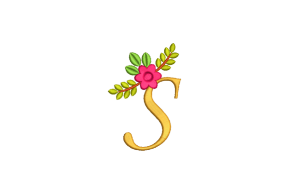 Cute S Letter Embroidery Design Review