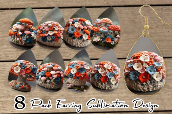 Earring Mushromm Embroidery Review