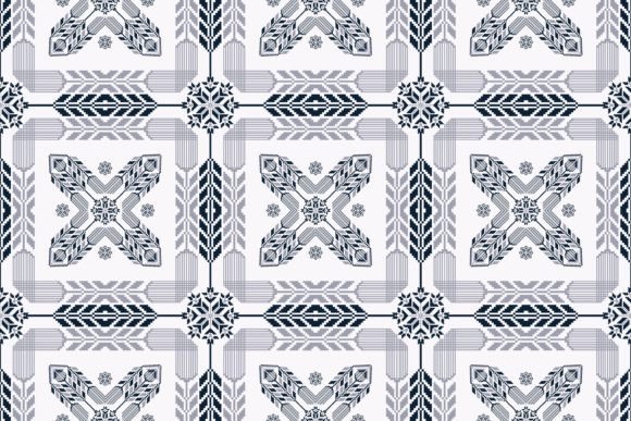 Embroidery Geometric Floral Pattern Review