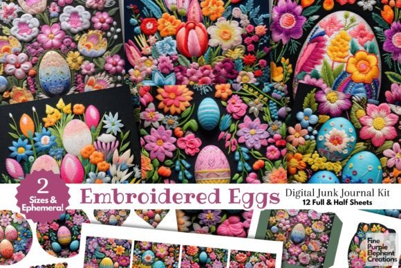 Embroidery Spring Easter Egg Junk Page Review
