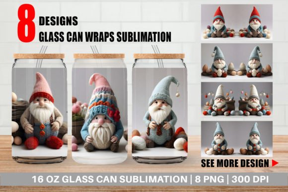 Glass Can Easter Gnome Embroidery Review