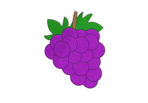 Grape Embroidery Digitizing for Seasonal Projects