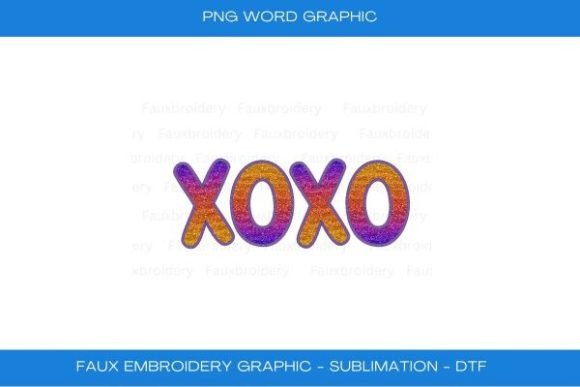 Rainbow Glitter XOXO Faux Embroidery Review