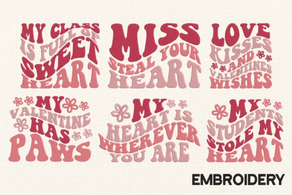 Set 6 Designs Valentine Embroidery Review