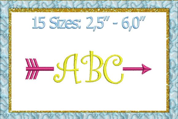 Split Arrow Embroidery Design Review for Boutique Sweatshirts