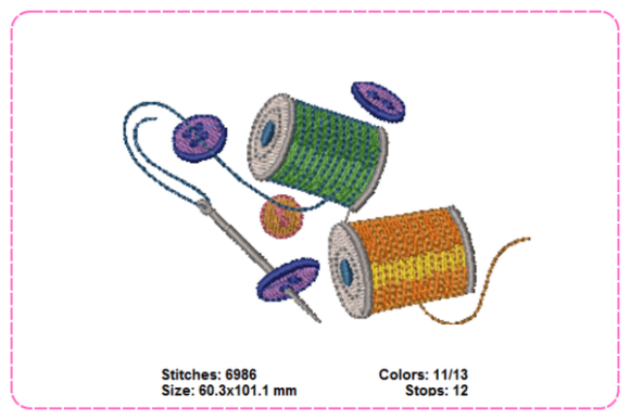 Thread Bobbin Needle Embroidery Design Review